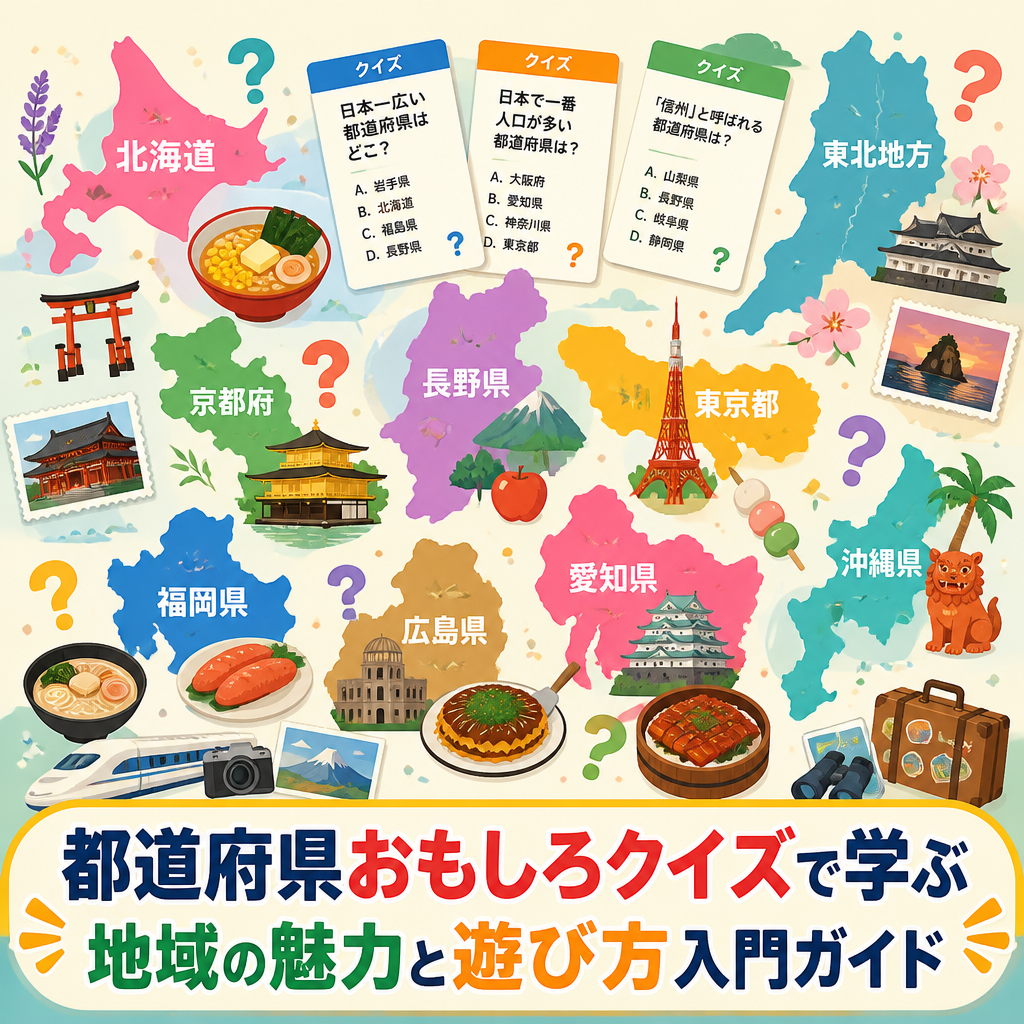 都道府県おもしろクイズで学ぶ地域の魅力と遊び方入門ガイド