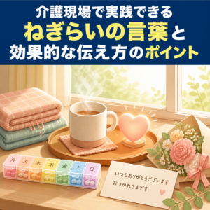 介護現場で実践できるねぎらいの言葉と効果的な伝え方のポイント