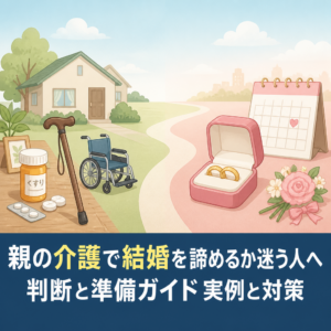 親の介護で結婚を諦めるか迷う人へ判断と準備ガイド実例と対策