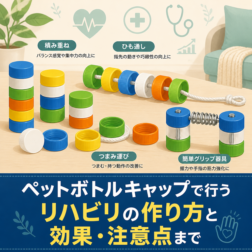 ペットボトルキャップで行うリハビリの作り方と効果・注意点まで