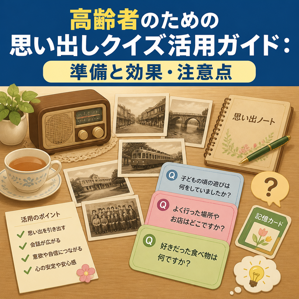 高齢者のための思い出しクイズ活用ガイド：準備と効果・注意点