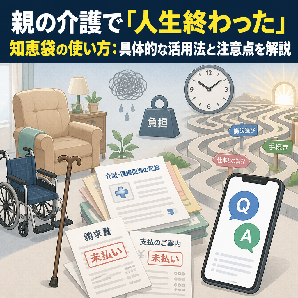 親の介護で「人生終わった」知恵袋の使い方：具体的な活用法と注意点を解説