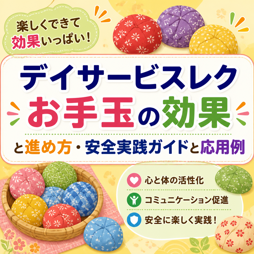デイサービスレク お手玉の効果と進め方・安全実践ガイドと応用例