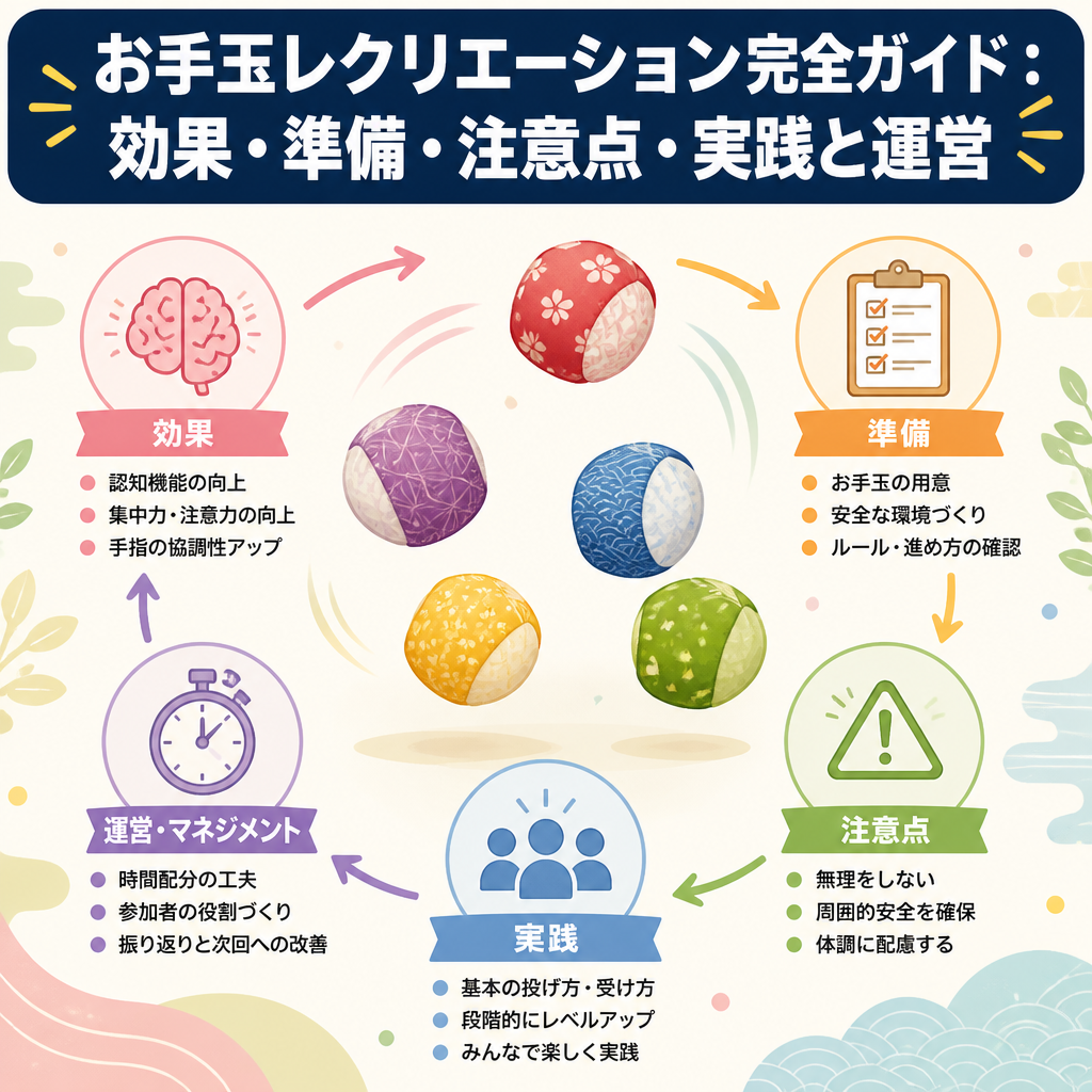お手玉レクリエーション完全ガイド：効果・準備・注意点・実践と運営