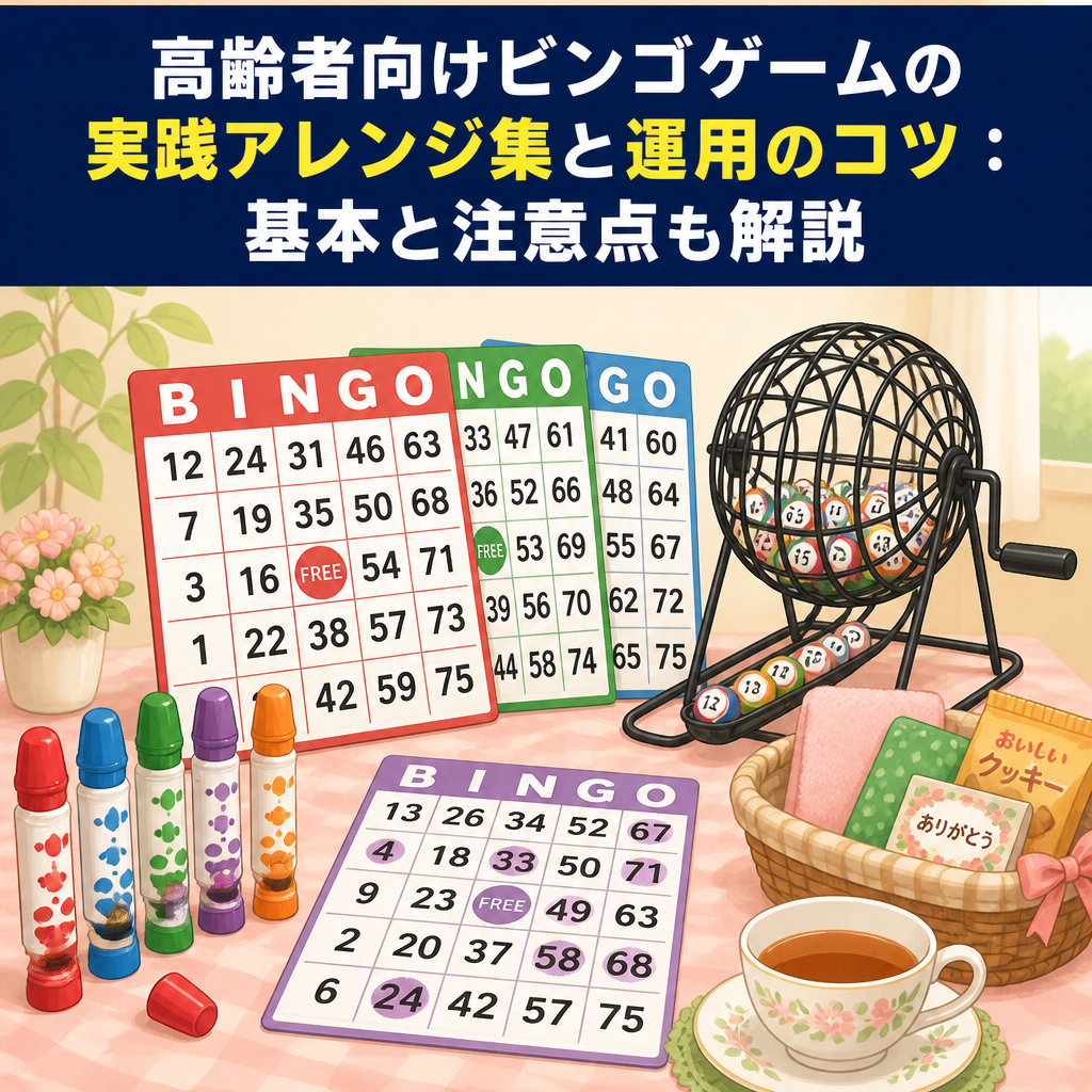 高齢者向けビンゴゲームの実践アレンジ集と運用のコツ：基本と注意点も解説