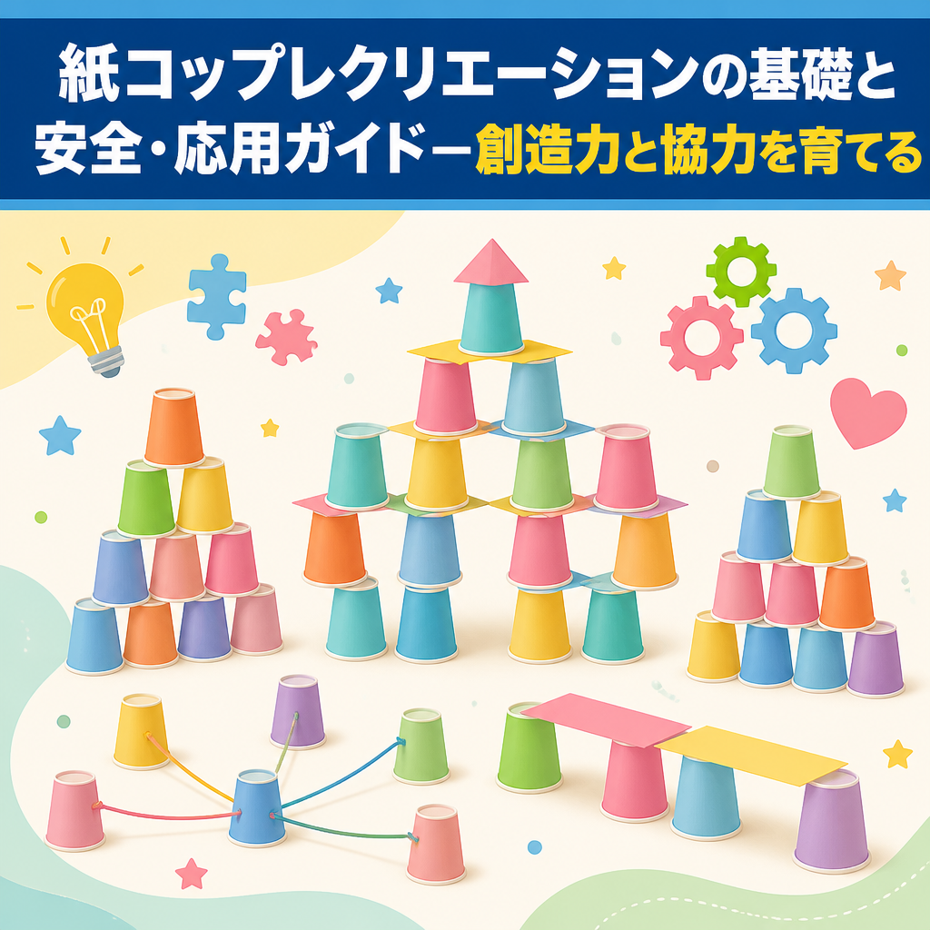 紙コップレクリエーションの基礎と安全・応用ガイド―創造力と協力を育てる