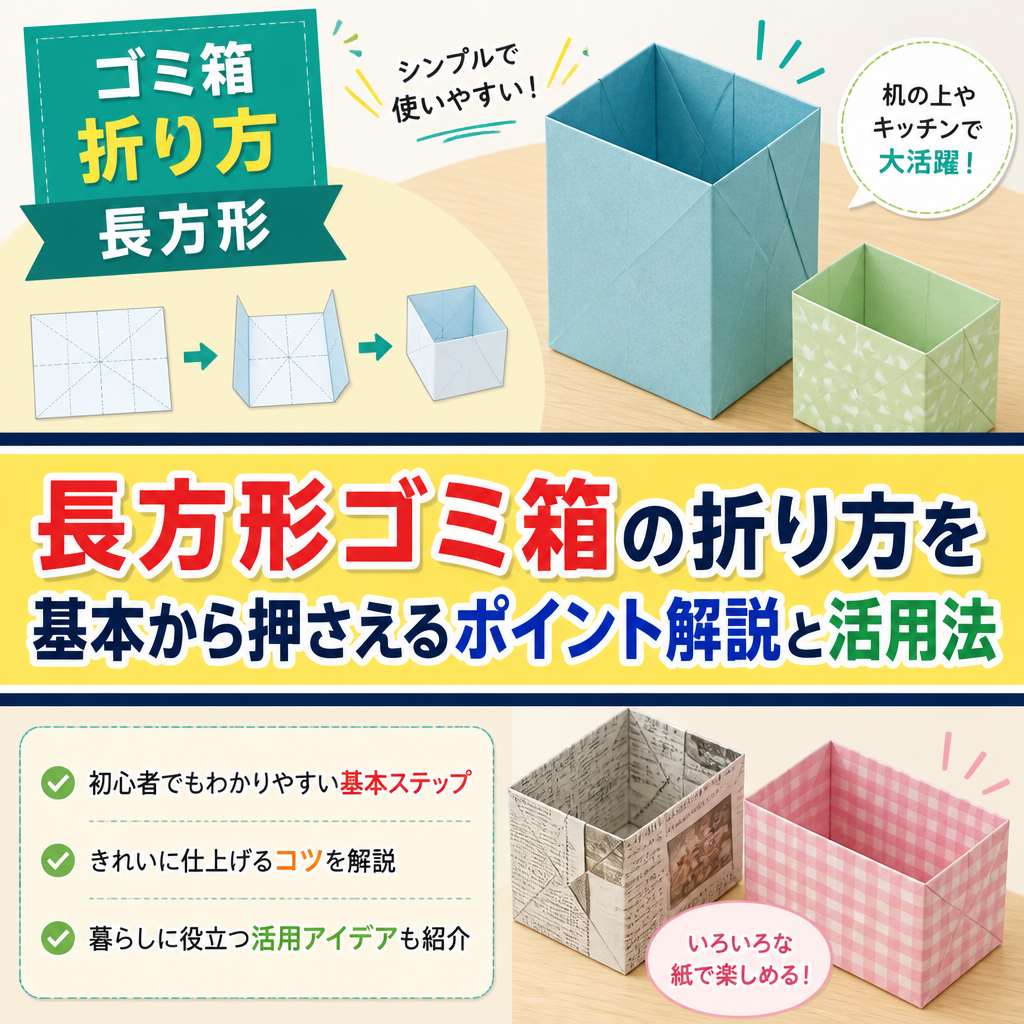 長方形ゴミ箱の折り方を基本から押さえるポイント解説と活用法