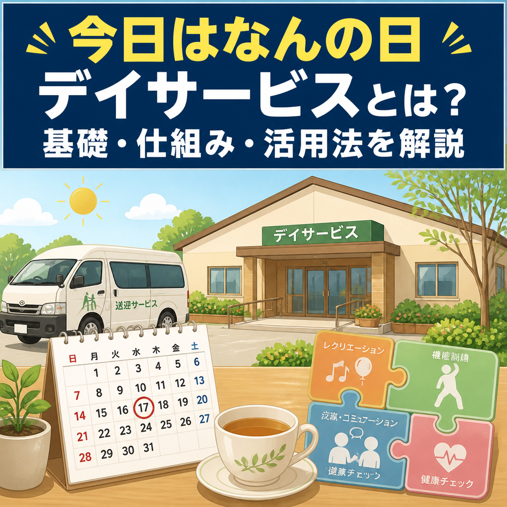 今日はなんの日 デイサービスとは？基礎・仕組み・活用法を解説