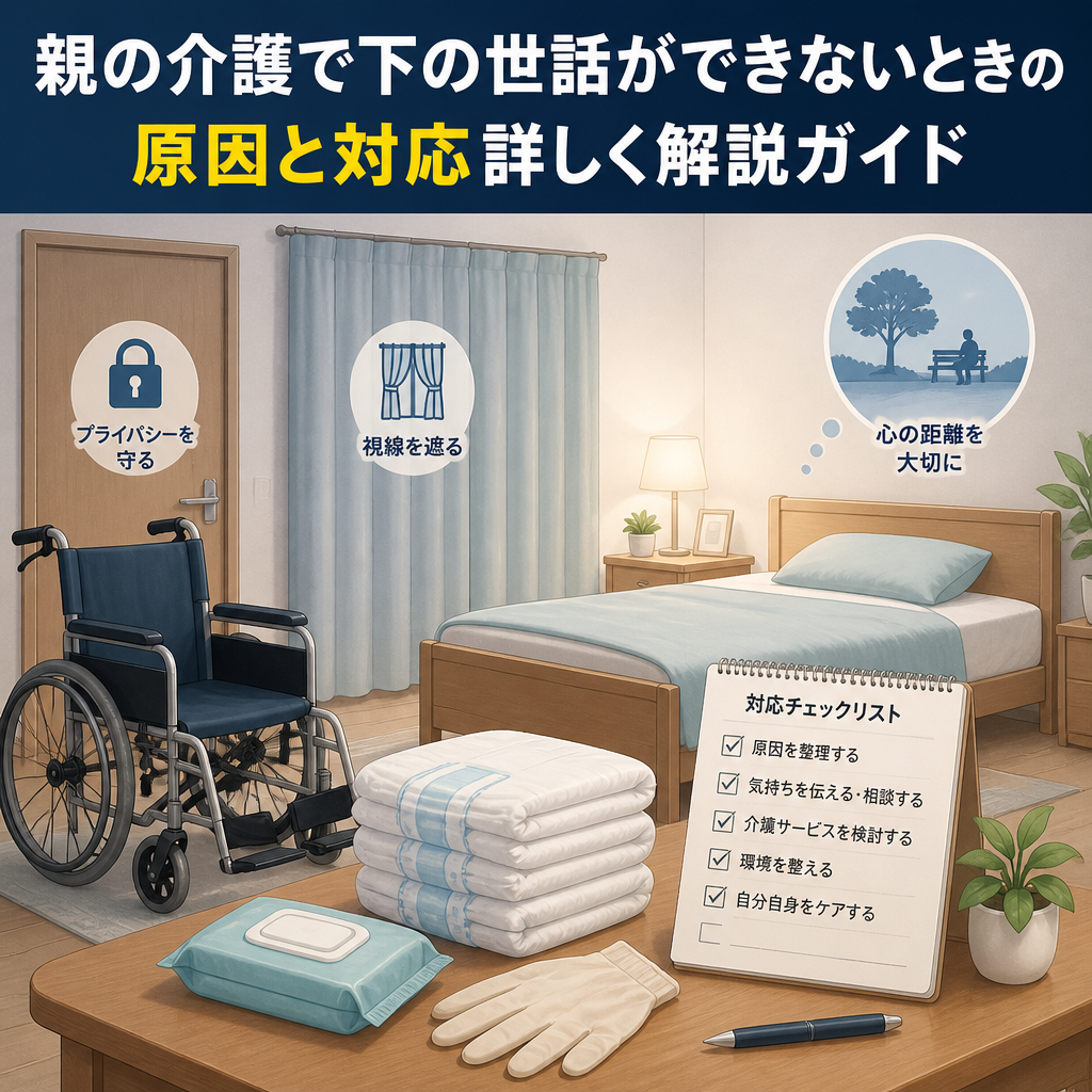 親の介護で下の世話ができないときの原因と対応詳しく解説ガイド