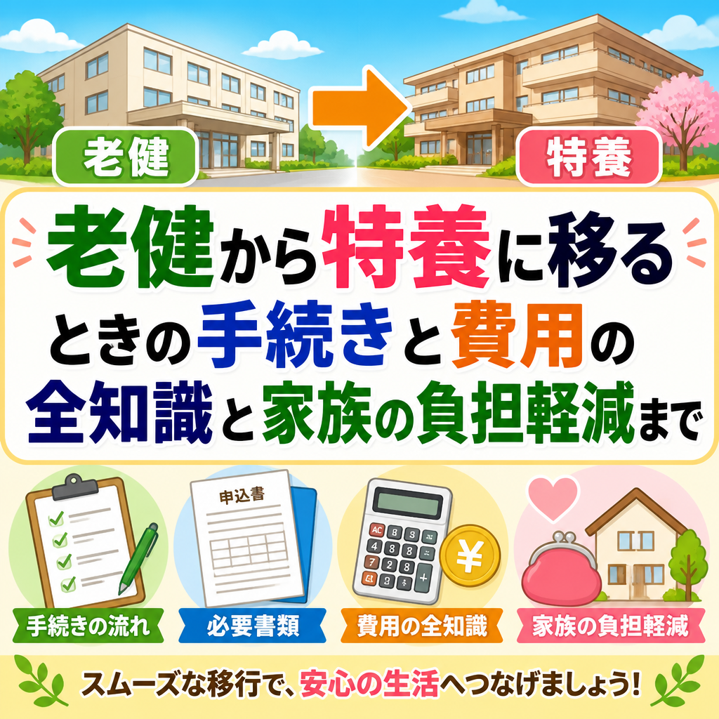 老健から特養に移るときの手続きと費用の全知識と家族の負担軽減まで