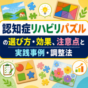 認知症リハビリパズルの選び方・効果、注意点と実践事例・調整法