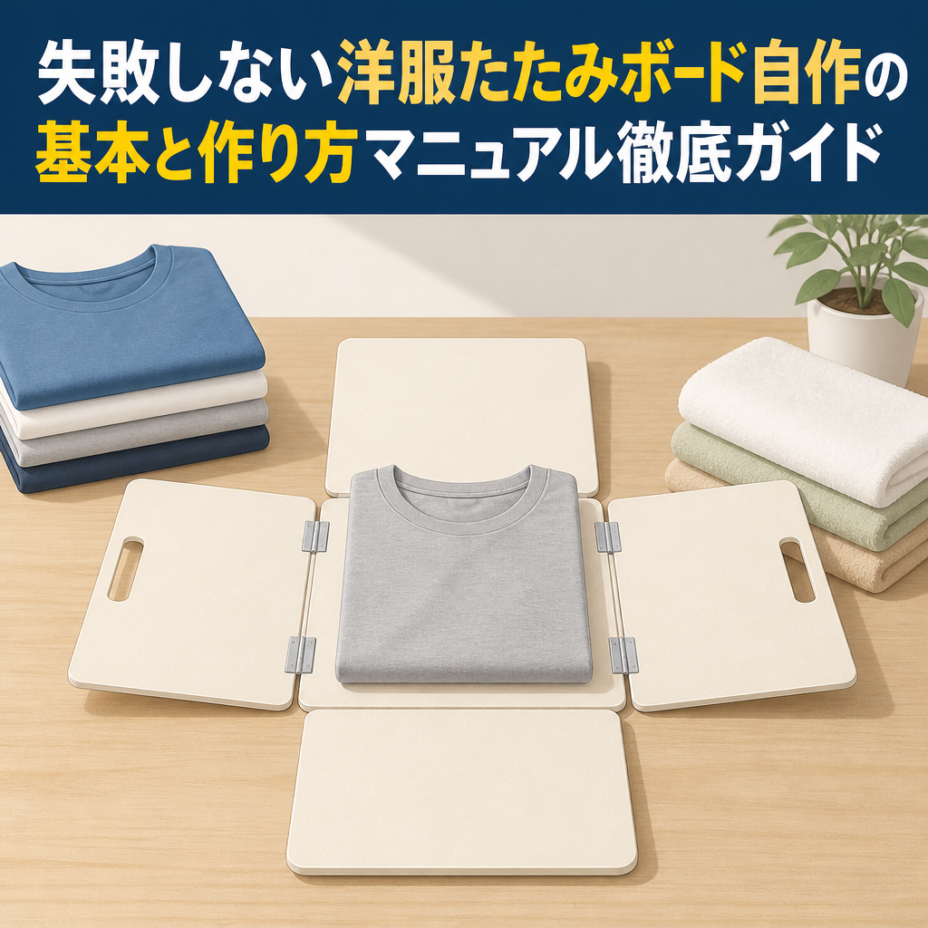 失敗しない洋服たたみボード自作の基本と作り方マニュアル徹底ガイド