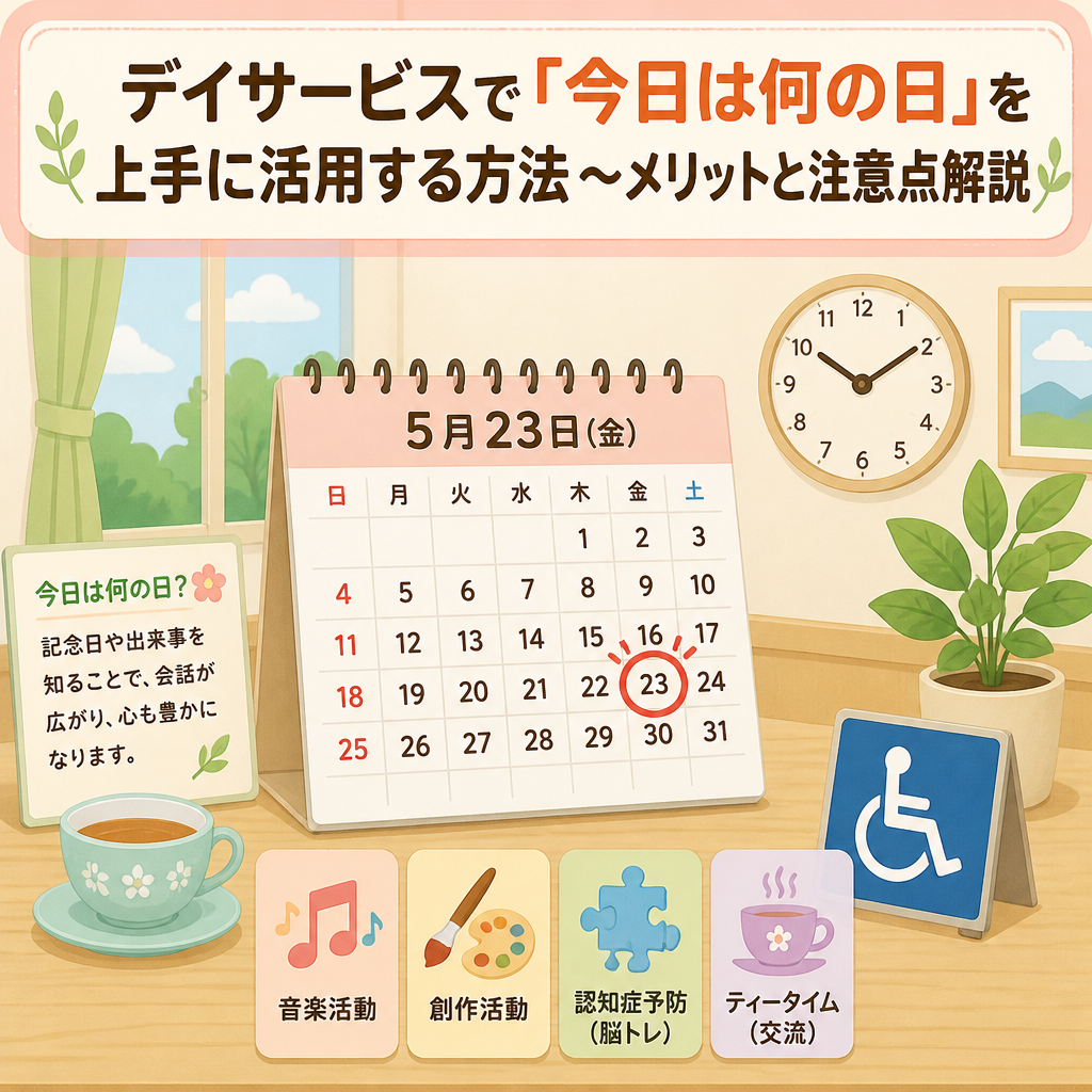 デイサービスで「今日は何の日」を上手に活用する方法〜メリットと注意点解説
